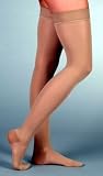 Juzo Basic 30-40 mmHg Open Toe Thigh High Compression Stockings with Silicone Border 4412AG