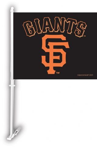 MLB San Francisco Giants Car Flag W/Wall Brackett