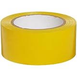 Brady 58200 108' Length, 2" Width, B-725 Vinyl Tape, Yellow Color Aisle Marking Tape