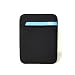 Neoprene Flip Top Skin Fit Sleeve (Black-Blue) for Acer Aspire One AO751h-1522 11.6-Inch Netbook