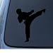 KARATE KICK - Vinyl Car Decal Sticker #1317 | Vinyl Color: Black
