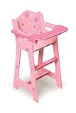 Badger Basket Blossoms And Butterflies Doll High Chair - Pink/Purple