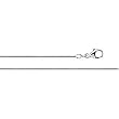 14K Platinum 1.00mm Round Snake Chain - 16", 18" and 20"