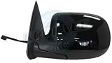 2001, 2002 GMC Sierra 3500 SLT Driver Side Mirror Head Assembly - Power Non-Heated Black Glossy Back/Paintable