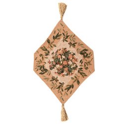 Diamond Shaped Floral Table Runner 12x17 by Luxury Lane