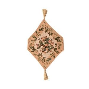Diamond Shaped Floral Table Runner 12x17 by