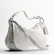 Coach Ali Leather Large Flap Crossbody Messenger Bag Purse 13648 White