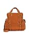 Luana Daniela - Natural Brown Washed Leather Bowler Bag