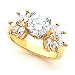 14K White or Yellow Gold Diamond Engagement Ring - 2.15 Ct.