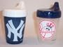 NEW YORK YANKEES Baby Shower Gift Infant 2 SIPPY CUPS