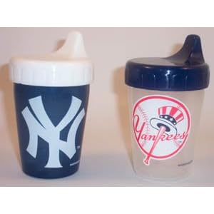 NEW YORK YANKEES Baby Shower Gift Infant 2 SIPPY CUPS
