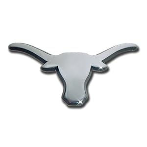 NCAA Texas Longhorns Chrome Auto Emblem Decal