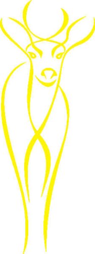 Imagen 1 de Etiqueta de la pared d239 lindo ciervo Rehkids Tribal 120x45 cm