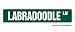 poodle20  - LABRADOODLE Street Sign dog pet lab poodle art