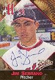 Jim Serrano, Harrisburg Senators - Expos Affiliate Autographed Card