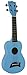 Kala MKA-SD-LBL Makala Dolphin Soprano Ukulele Bundle with Gig Bag, Austin Bazaar Instructional DVD, Clip-On Tuner, and Polishing Cloth - Light Blue