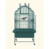 32 X 23 X 68 Wrought Iron Combination Play Top Dome Top Bird Cage