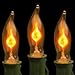 Electric Chanuka Menorah Flickering Bulbs 9 Pack