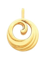 CleverEves 14K White Gold Pendant Metal Fashion Pendant