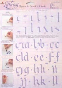 Plaid Folk Art One Stroke Reusable Painting Teaching Guide: (OLD ENGLISH LOWER CASE)