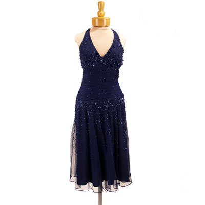 Short Party Dress by Sean Collection Silk Beaded Cocktail Dress (70139)