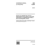 ISO 15304:2002, Animal and vegetable fats and oils - Determination of the content of trans fatty acid isomers of vegetable fats and oils - Gas chromatographic method
