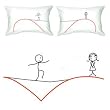 BoldLoft "Far in Distance Near at Heart" Couple Pillowcases-Romantic Valentine's Day Gifts for Couples,Cute Valentines Gifts for Him or Her,Romantic Anniversary Gifts