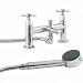 Kitchen & Housewares : Chrome Deck Mounted Bath Shower Mixer Tap Kit