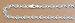 Sterling Silver Stone Anklet - Heart Cut and Aqua - 10'' in Length