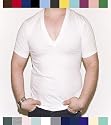 American Apparel Unisex Short-Sleeve Deep V-Neck T-Shirt
