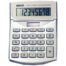 DATEXX / 8 digit Metal desktop calculator / TDXDD614 / Sold as 1 Each / Mfr Part # DD614