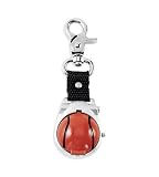 Basketball White Face Fabric Strap Clip On Pocket Watch