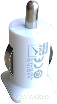 Car Charger Adaptor Mini Bullet Dual USB 2-Port For iPhone 3GS 4 4S 5C 5S