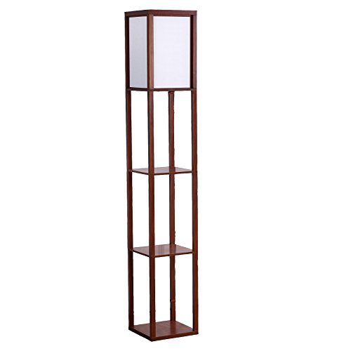 Display Shelve Floor Lamp Shelf Display Stand Home Office Decor Room