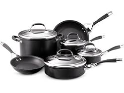 Circulon Elite Hard Anodized Nonstick 10-Piece Cookware Set