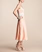 bebe Lace Inset Chiffon Dress - bebeBLACK