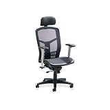 LLR60324 - High Back Chair, Mesh, 20-7/8x23-1/4x34-3/8x42-7/8, Black