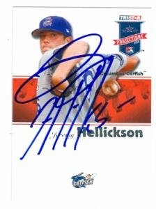 Jeremy Hellickson Autographed/Hand Signed Baseball Card (Tampa Bay Rays) 2008 Tristar #208 Columbus