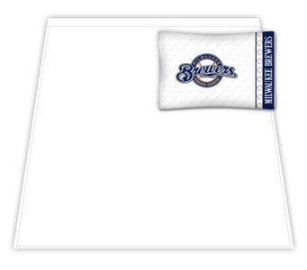 MLB Milwaukee Brewers Micro Fiber Sheet Set (Queen)