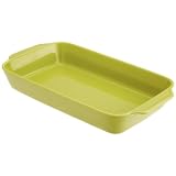Apilco French Porcelain Rectangular 1.25 Quart Baker, Wasabi by 
