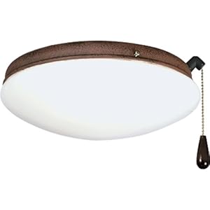 Progress Lighting P2611-33 2-Light Kit with White Opal Glass For Use with P2500 P2501 and P2502 Ceiling Fans Cobblestone