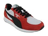 Puma Men's PUMA RS 1 RUNNING SHOES 7 (FIERY RED/WHITE/BLACK)