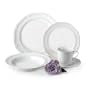 Mikasa Antique White 45-Piece Dinnerware Set, Service for 8