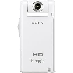Sony MHS-PM5KW Bloggie Pocket-Camcorder (5 Megapixel, 6,1 cm (2,4 Zoll) LCD Farb-Display, 360 Grad Videoaufnahme) wei�