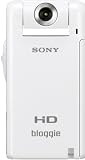 Sony MHS-PM5KW Bloggie Pocket-Camcorder (5 Megapixel, 6,1 cm (2,4 Zoll) LCD Farb-Display, 360 Grad Videoaufnahme) wei�
