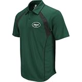 New York Jets Reebok Green Trainer Performance Polo Shirt - L