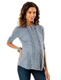 A Pea in the Pod: Convertible Sleeve Knit Side Panel Maternity Shirt