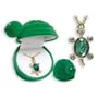 TURTLE Crystal Pendant Necklace in Turtle shaped Gift Box