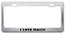 I Love Maize Food Eat Drink Food Eat Drink Metal License Plate Frame Holder Border Tag