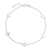 Bling Jewelry Sterling Silver Heart Link Ankle Bracelet